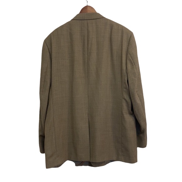 Burberry London Union Made Tan Windowpane Blazer Size 48R - Picture 2 of 13